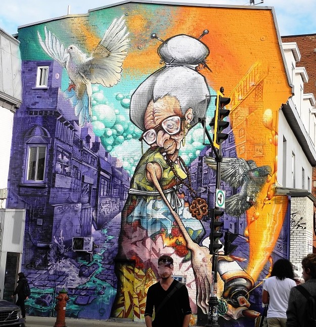 Ashop mural at Mural Fest Montreal